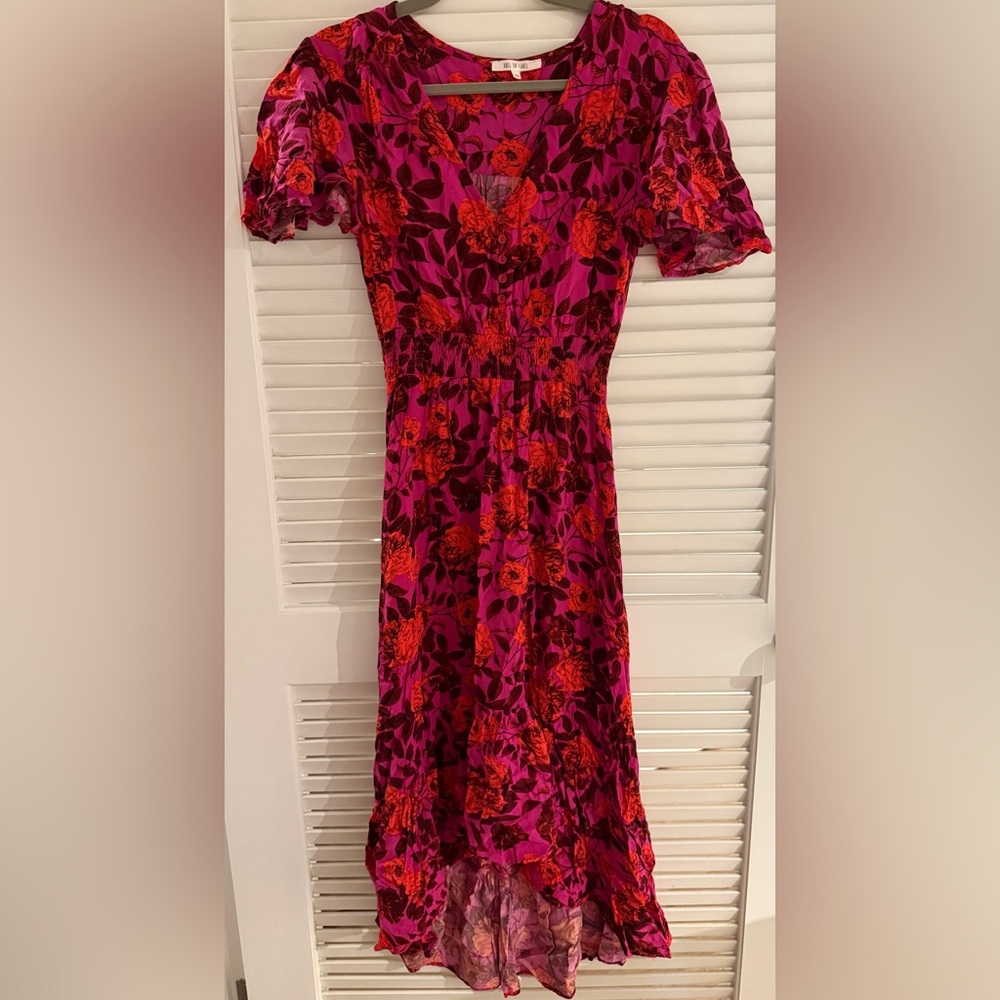 Abel the Label Floral High Low Maxi Dress